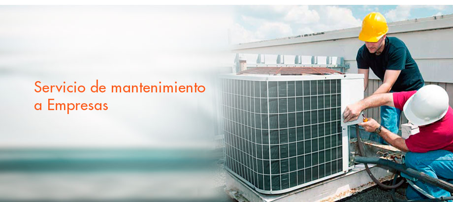Servicios de mantenimiento y reparación de aire acondicionado a empresas